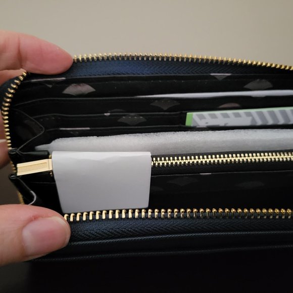 Deux Lux Zip Bradied Wallet - Navy - Picture 3 of 6